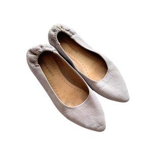 Poppy Barley Ballet Flats Pointed Toe Nubuck Slip On Casual Lavender 6.5